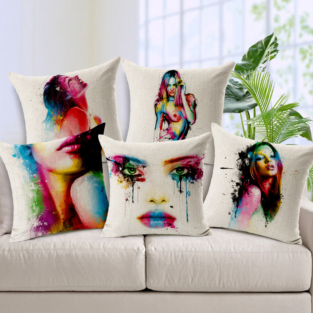 Beautiful Throw Pillow Case Modern Europe Art Beauty Body Cushion Cover Home Decoration Linen Cushion Cover 45cm*45cm
Beautiful Throw Pillow Case Modern Europe Art Beauty Body Cushion Cover Home Decoration Linen Cushion Cover 45cm*45cm