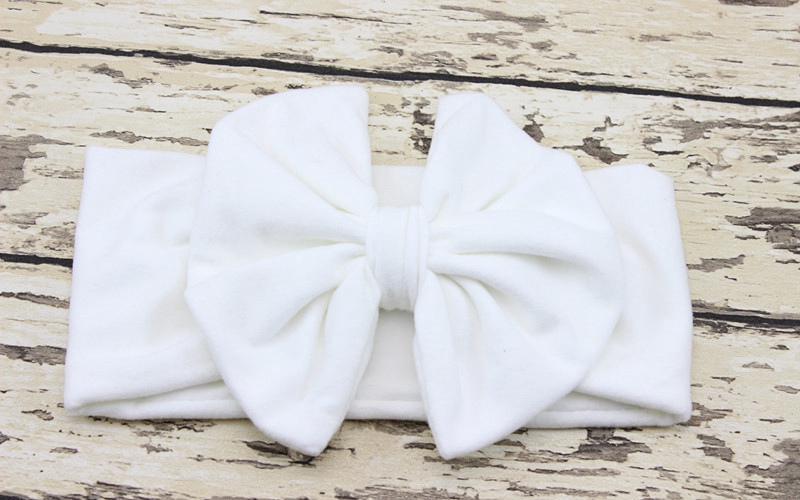 new baby hair accessory Head wrap Blended cotton fabric Headwrap Big Bow Bunny Ears head band stretchy Turban Twist flower Hairband FD6542