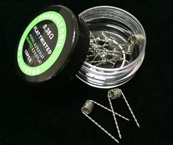 premade coils Flat twisted wire Fused clapton coils Hive prebuilt twisted coil Alien Mix twisted Quad Tiger Heating Resistance RDA RBA coils