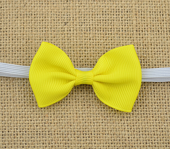 20pcs baby 2.5inch hair bow with mini Thin Elastic headbands girl hair accessorie bow flower hair band slender rubber hair ties PJ5283