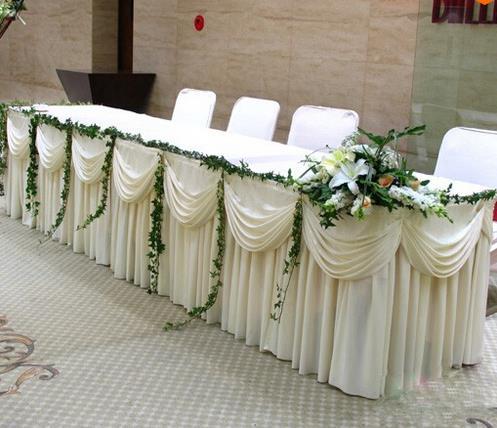 Fashion white Ice Silk Solid Table Skirt Wedding Table Skirting 20ft length FAST SHIP
Fashion white Ice Silk Solid Table Skirt Wedding Table Skirting 20ft length FAST SHIP