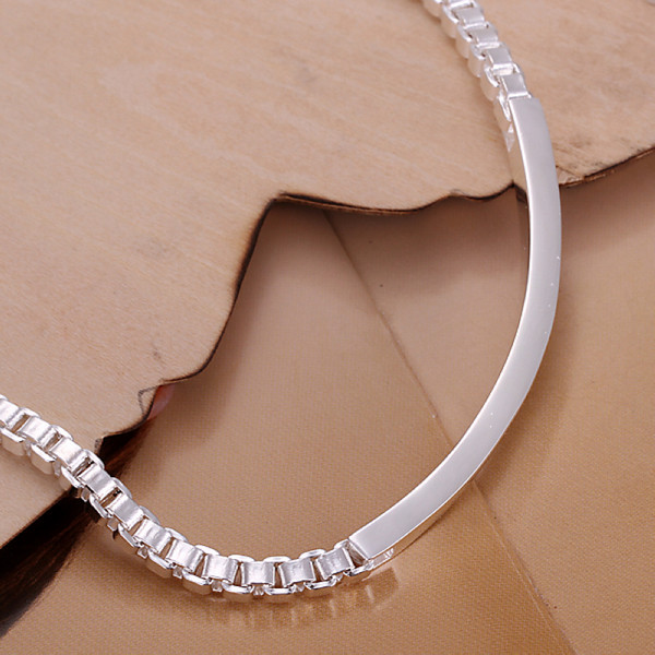 Hot best gift 925 silver Intermediate card box bracelet - Men DFMCH079, brand new fashion 925 sterling silver plated Chain link bracelets