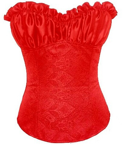 Wholesale Lingerie Corsets Women Ruched Overbust Damask Print Satin Corset Bustier Top with Strips S-6XL Multicolor Plus Size Drop Ship