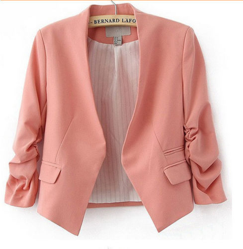 Fashion HotWomens Ladies Fashion Korea Solid Slim Casual Suit Blazer Coat Jacket