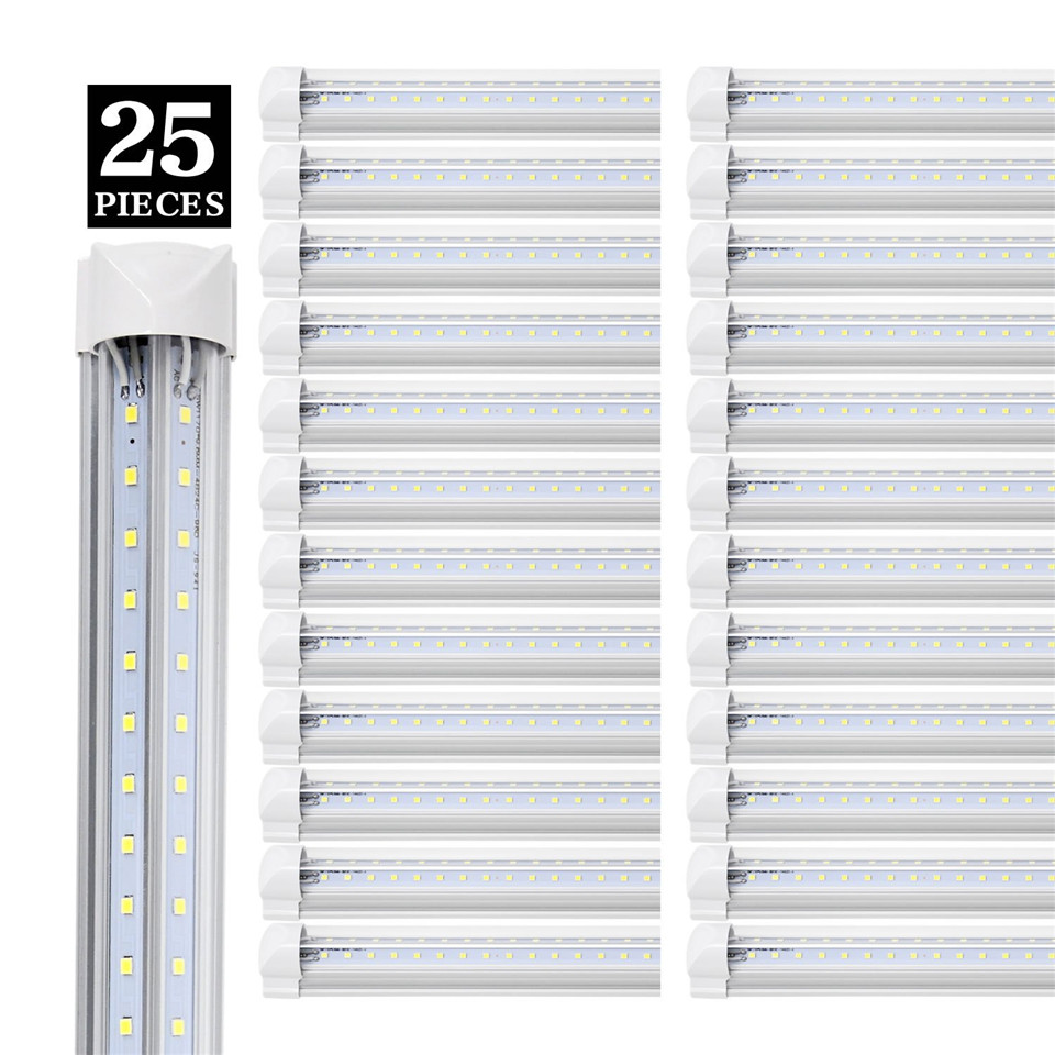 T8 V-Shaped Cooler lights 4 5 6 8ft 72W Led Tube Light Integrated Led Tubes Double Sides Shop Lights 36W 45W 54W for garage warehouse store auto body 
