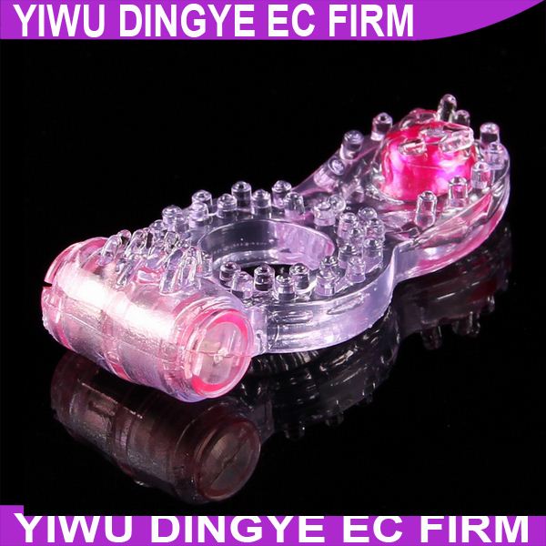 151206 Penis Rings Vibrating Cock Ring Double Stimulators Adult Sex toys Sex Products