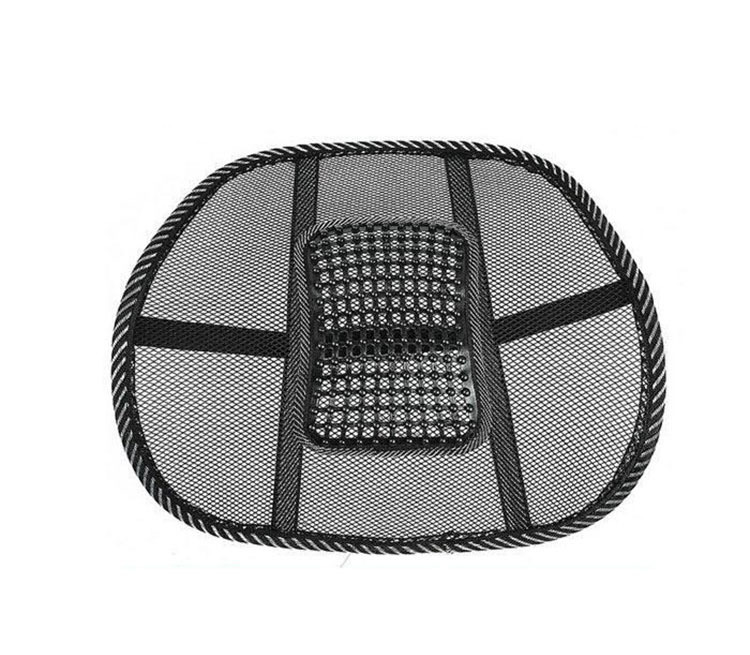 lumbar cushion massage cool Black mesh lumbar back brace support for office home car seat chair four seasons healthy waist pad