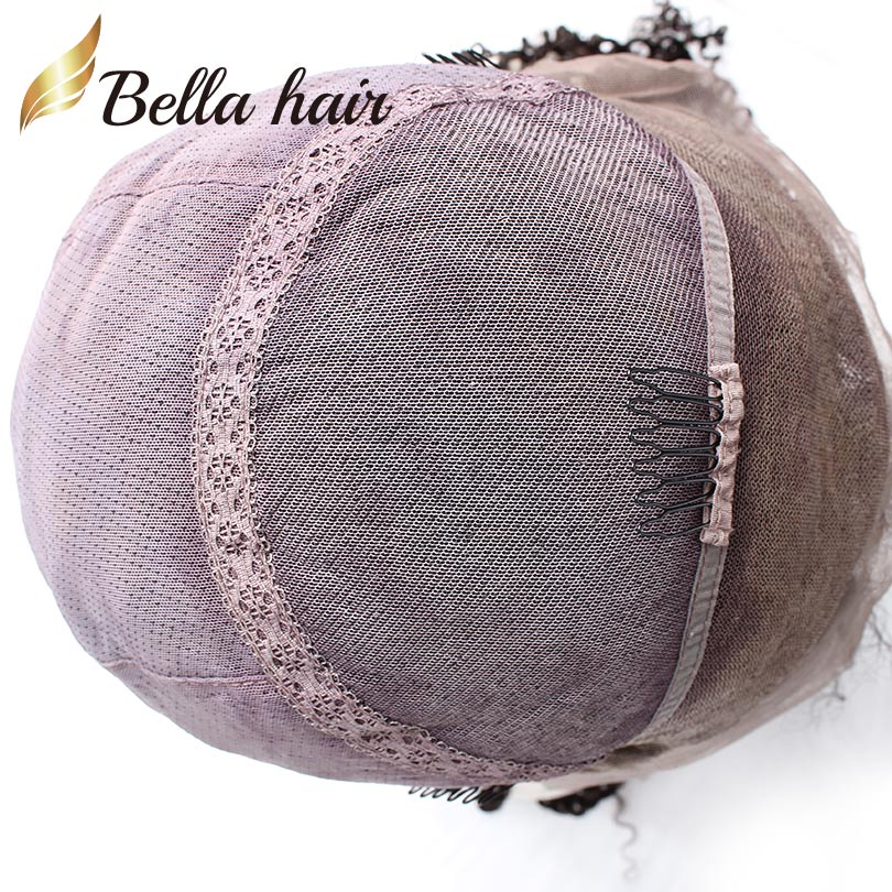 Brazilian Full Lace Human Hair Wigs for Black Women Lace Wig Natural Color Straight Bellahair