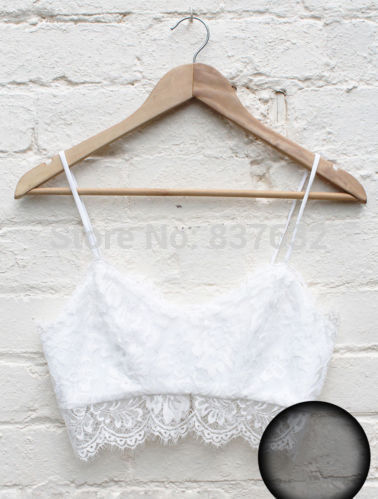 w1022 Sexy Women Lace Floral Unpadded Bralette Bralet Bra Bustier Crop Top Cami Tank