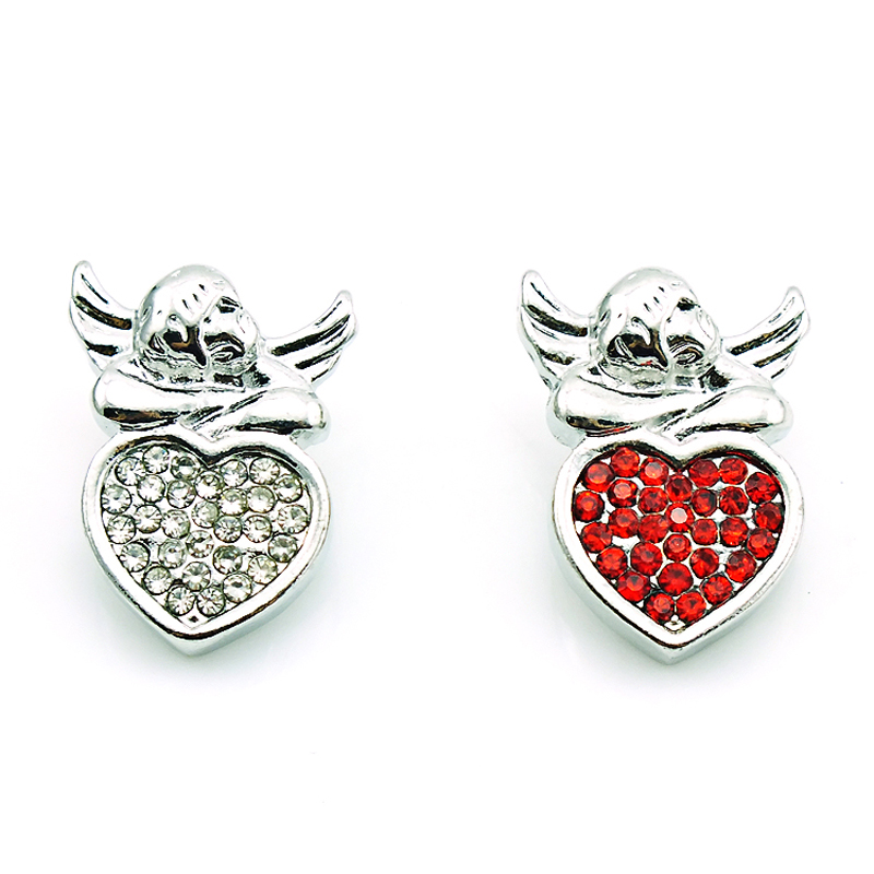 Fashion 18mm Snap Buttons 2 Color Rhinestone Heart Angel Ginger Clasps Interchangeable Bracelets Jewelry Accessories NKC0031
Fashion 18mm Snap Buttons 2 Color Rhinestone Heart Angel Ginger Clasps Interchangeable Bracelets Jewelry Accessories NKC0031