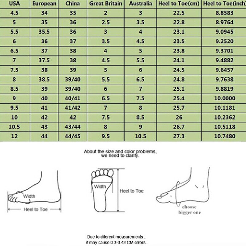 Jelly Bunny Shoes Size Chart