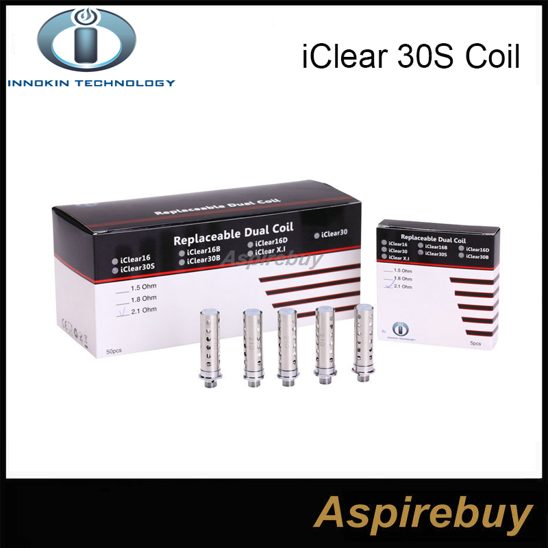 Original Innokin Coil Heads For iclear 30s Clearomizer Replacement Dual Coil Heads 1.5ohm and 2.1ohm
Original Innokin Coil Heads For iclear 30s Clearomizer Replacement Dual Coil Heads 1.5ohm and 2.1ohm