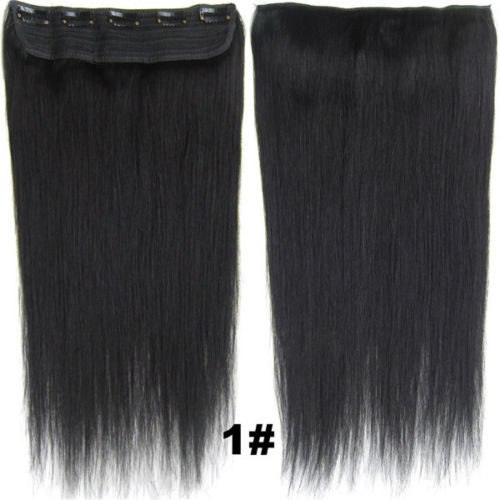 110g/pcs Salon 5Clips On One Hair piece Real Human Hair Remy Clip In Hair Extensions
