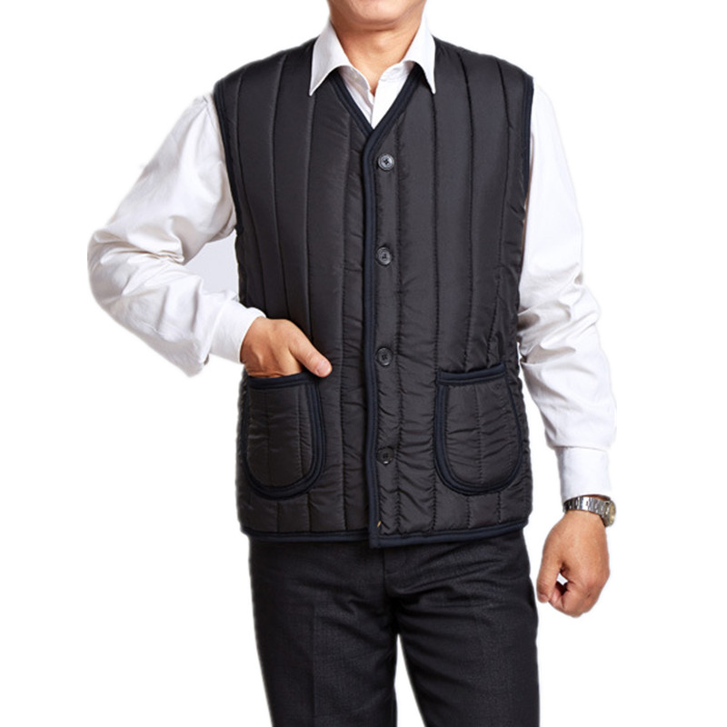 Fall-men vest new arrival Autumn/winter Keep warm gilet men add wool thick chaleco hombre Plus Size XL-XXXL vestidos