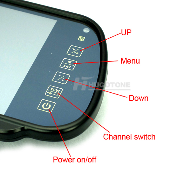 HD 7 Inch Car Bluetooth MP5 Rearview Camera LCD Monitor Mirror Car Reversing LED Nightvision Back up Camera