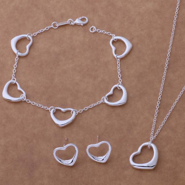 Free Shipping with tracking number New Fashion women's charming jewelry 925 silver 12 mix jewelry set 1454