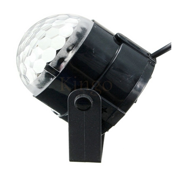 Voice Control RGB LED Stage Lamps Crystal Magic Ball Sound Control Laser Stage Effect Light Party Disco Club DJ Light