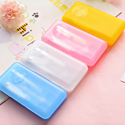 200sets/lot Portable 4-in-1 Carbon Steel Nail Manicure Set Personal Beauty Set Mini Nail Tool Kit Free shipping