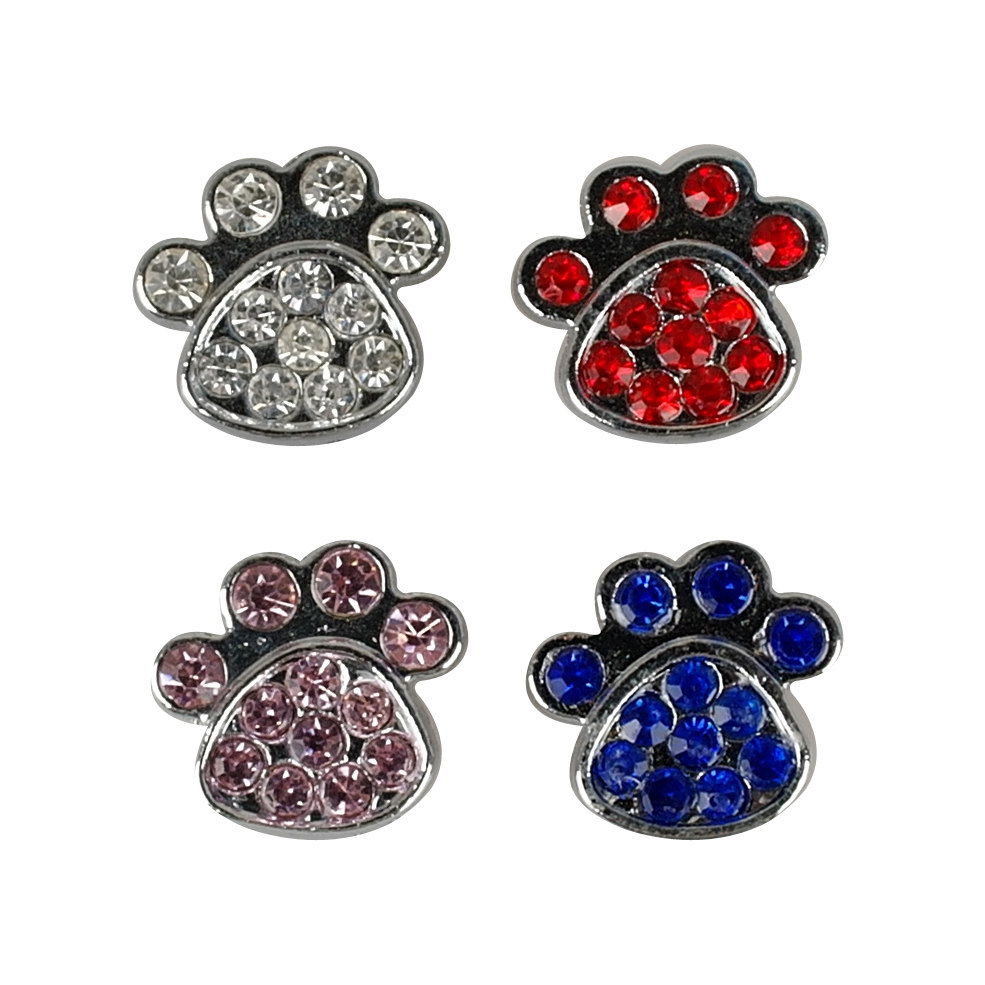 (4 Colors) Paw Style 10mm Rhinestone Diamante Dog Pet Charms DIY Slider Charms Personalized free shipping
(4 Colors) Paw Style 10mm Rhinestone Diamante Dog Pet Charms DIY Slider Charms Personalized free shipping