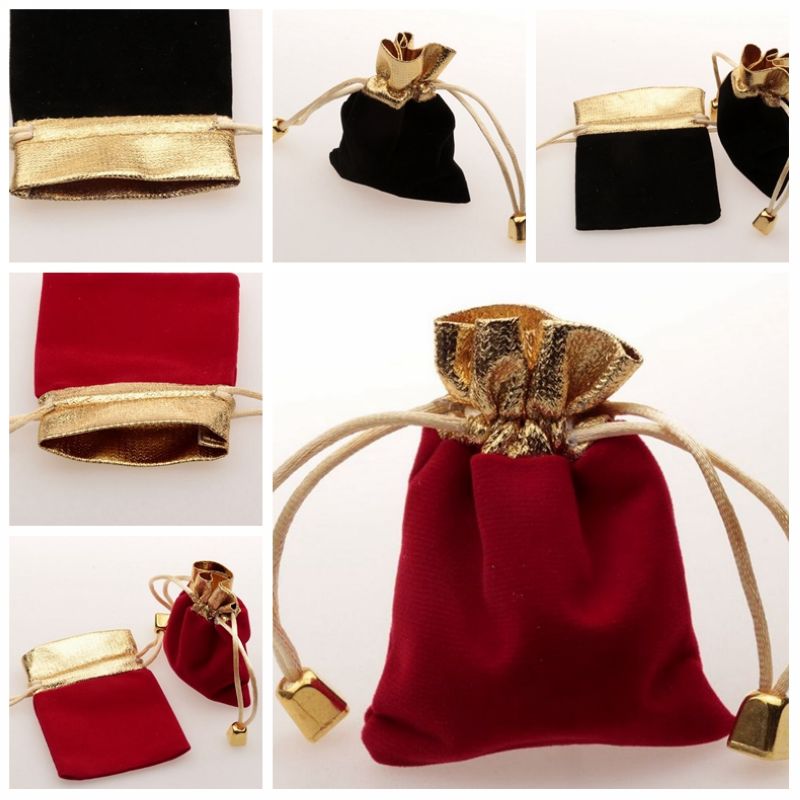 50Pcs Red / Black velvet Jewelry Gift Bags Drawstring Bags 7 x 9cm Wedding Party Christmas Favor Package
50Pcs Red / Black velvet Jewelry Gift Bags Drawstring Bags 7 x 9cm Wedding Party Christmas Favor Package