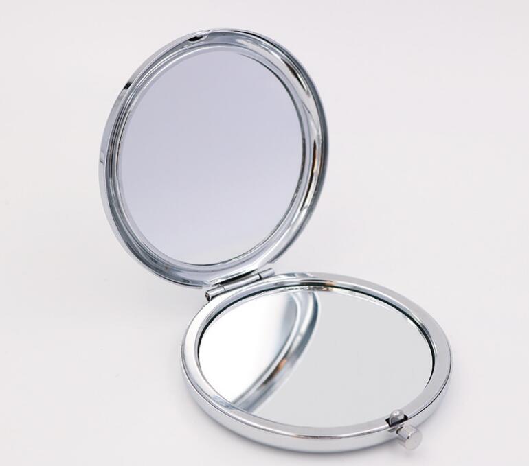 Silver blank compact mirrors Great for DIY cosmetic makeup mirror Wedding Party Gift