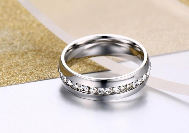 His and her Couple Ring Set Fashion Jewelry 10KT White Gold Filled Stainless Steel Topaz Crystal Women Men Bridal Ring Set Gift Size 5-13