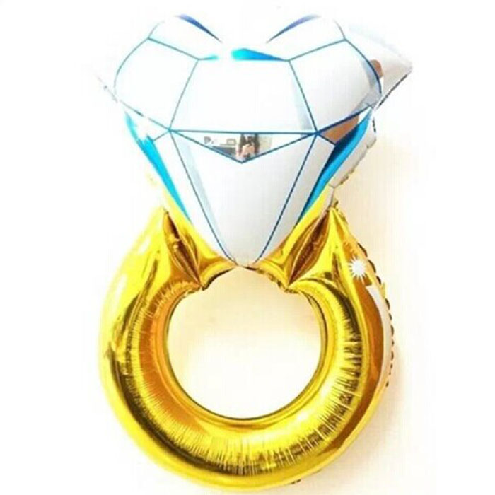 43 Inches Funny Big Diamond Ring Balloon 2015 New Fashion Party Wedding Decorations Diamond Ring Balloon Make a Proposal Wedding Gifts