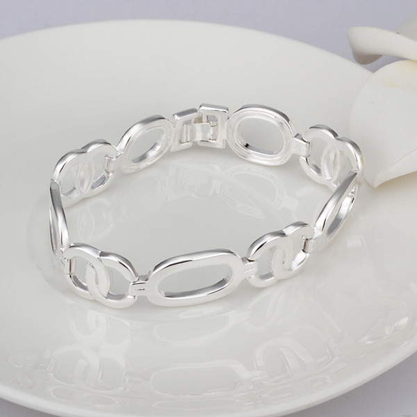Hot sale christmas gift 925 silver Tennis Bracelet DFMCH345,Brand new fashion 925 sterling silver plated Chain link bracelets high grade