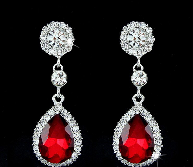 New Women Wedding Earrings Multicolor Crystal Waterdrop Earrings 925 Sterling Silver Plated Drop Earrings 4 Colors
New Women Wedding Earrings Multicolor Crystal Waterdrop Earrings 925 Sterling Silver Plated Drop Earrings 4 Colors