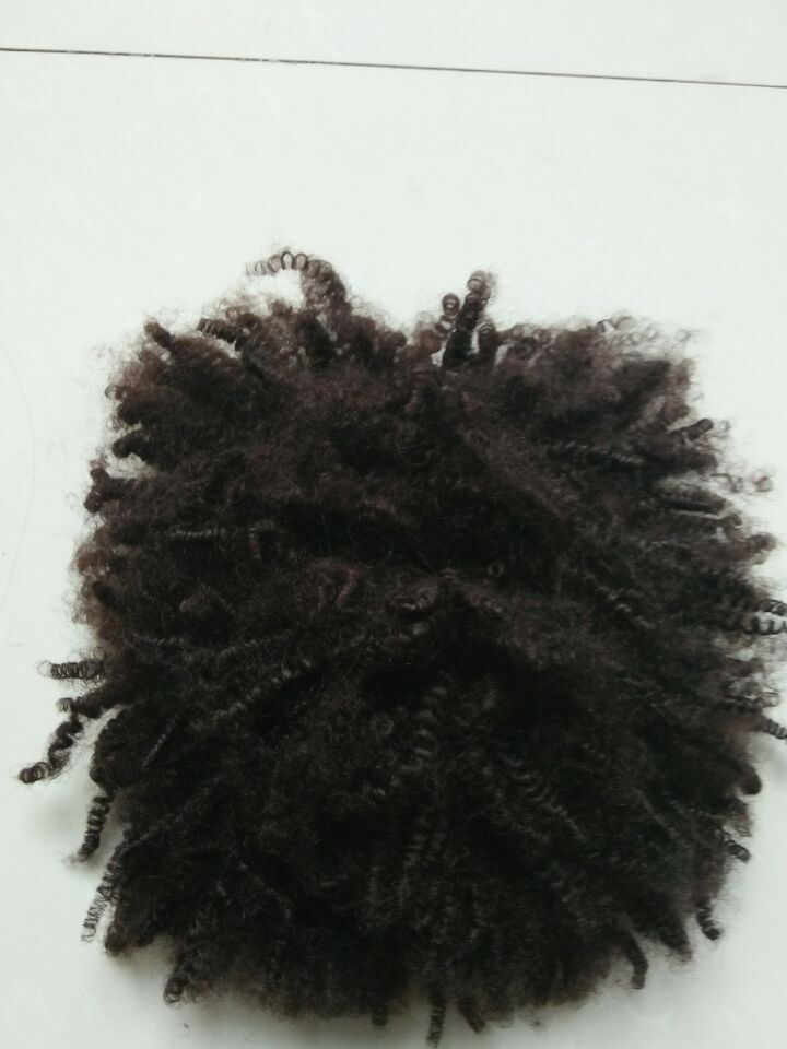 Short puff Afro Kinky Curly Hair Ponytail Hair extension Drawstring Ponytails Pieces Buns Peruca natural color
