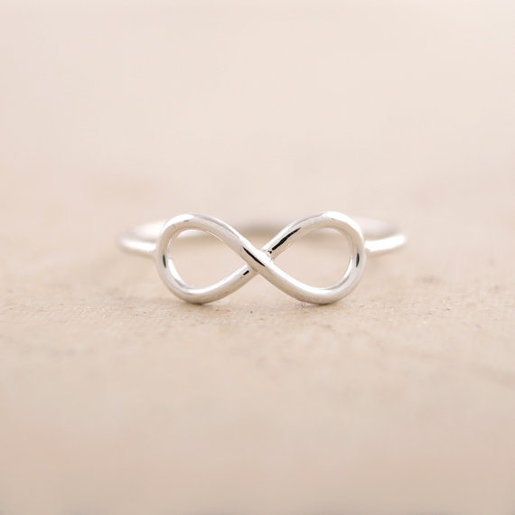 10PCS Fashion Infinite Rings Friendship Infinity Ring Cute Simple Geometric 8 Eight Rings for Friends Lovers