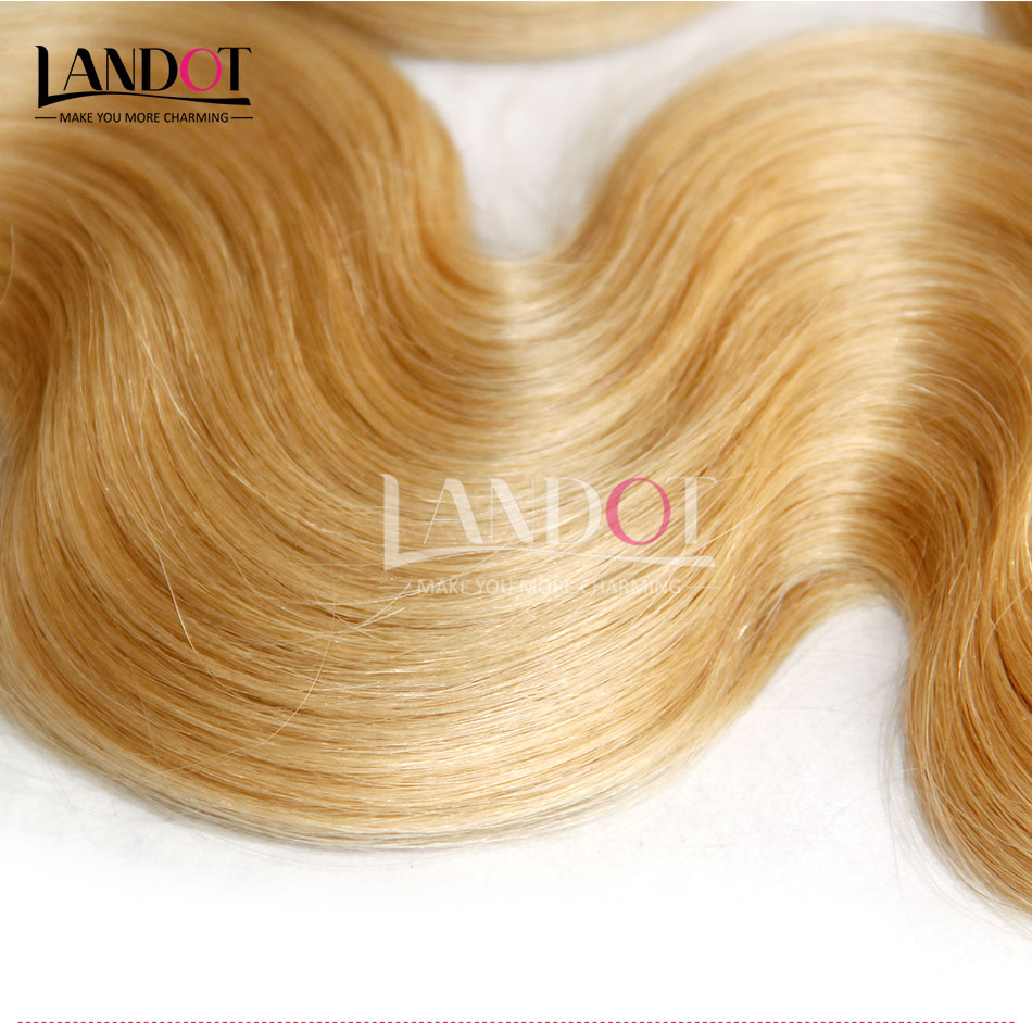 Brazilian Body Wave Hair Grade 8A Color #613 Bleach Blonde Human Hair Weave Bundles Brazilian Hair Extensions 3/4Pcs 12-30 Inch Double Wefts