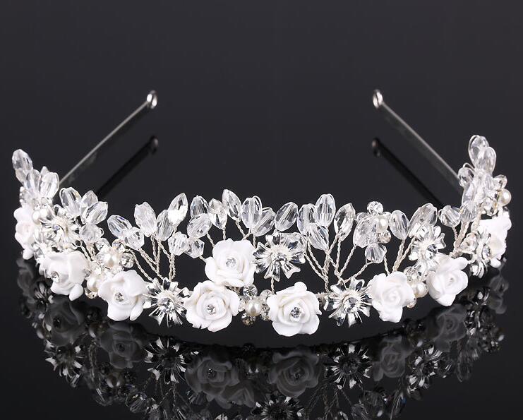 Tiara Bridal crowns jewelry Romantic Rhinestone Tiara Bridal Wedding Accessories Party Jewelry Wedding Accessories party dress HT031