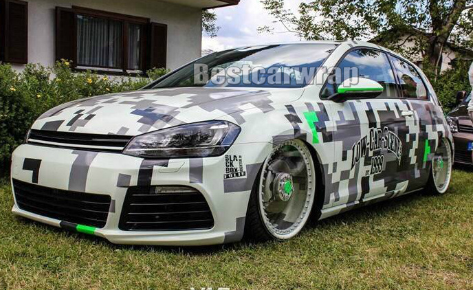 New digital Camo Vinyl Car Wrap COVERS With Air Rlease Gloss/ Matt Arctic Pixel Camouflage film covering foile 1.52x 10m/ 20m / 30m