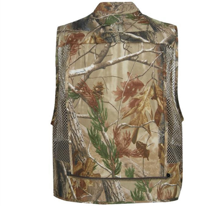 Fall-M-3XLWaterpoor Outdoor Men Casual Camouflage Vests Jungle Bionic Mesh Breathable Vest for Hunting ShootingSleevless Jackets