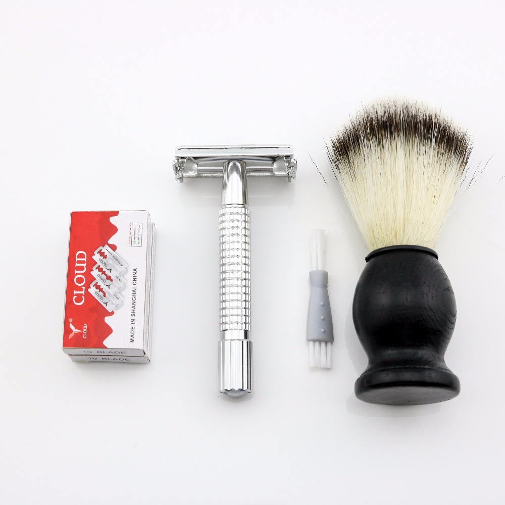 WEISHI Double Edge Safety Razor Aluminum Alloy Electrified with Metal 2003-M Light Weight Simple packing 1 PCS/LOT