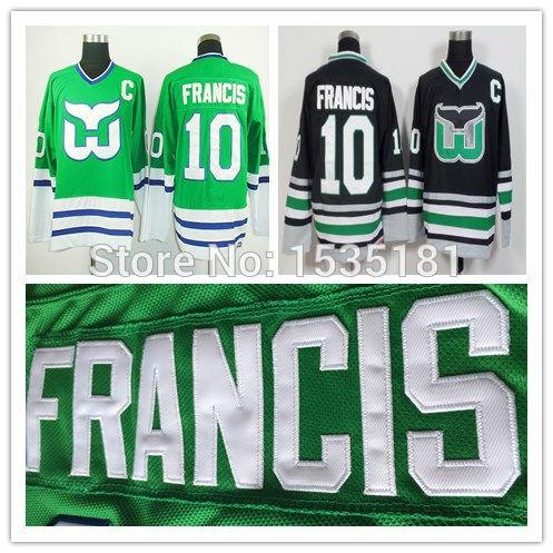 2016 New, Wholesale CCM Hartford Whalers Ron Francis Jersey #10 Home Green New Black old style Vintage Stitched Ice Hockey Jerseys C P
2016 New, Wholesale CCM Hartford Whalers Ron Francis Jersey #10 Home Green New Black old style Vintage Stitched Ice Hockey Jerseys C P