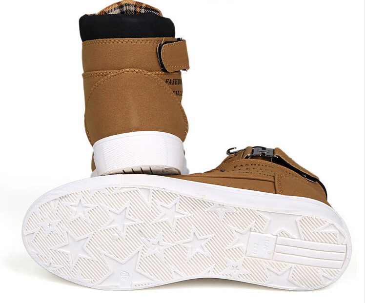 new men casual ankle boots for men canvas sport buckle rivet Sneakers shoelace anti-slip shoes size 39-44