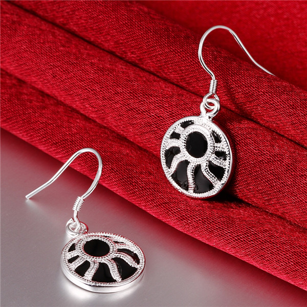 Brand new sterling silver Drip paw earrings DFMSE610,women's 925 silver Dangle Chandelier earrings 10 pair a lot factory direct