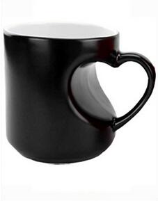 love cup Coffee Mug for lovers 350ML with red and white color ceramics coffee cup C01