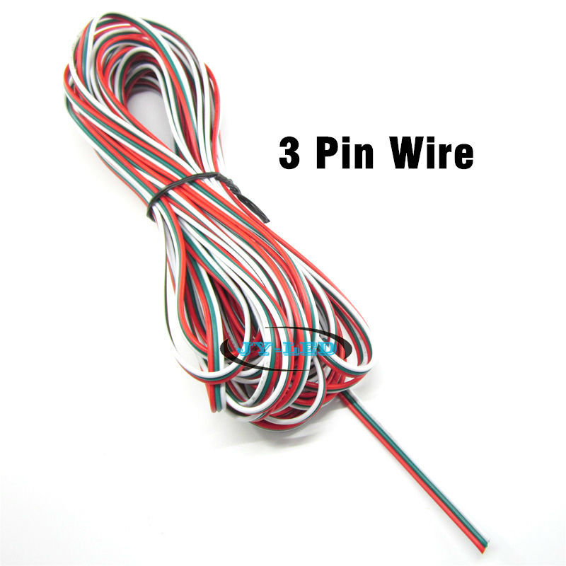 Wholesale-22awg tinned copper cable wire, 2pin / 3pin / 4pin / 5pin pvc insulated electrical extension wire for lighting connect Wholesale-22awg tinned copper cable wire, 2pin / 3pin / 4pin / 5pin pvc insulated electrical extension wire for lighting connect