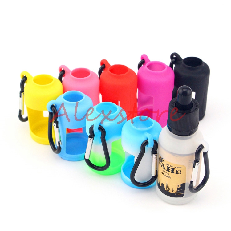 Silicone Skin For Liquid Bottles Soft Pouch Box Protective Colorful Display Case Fit Juice Bottle 30ML Silicon Rubber