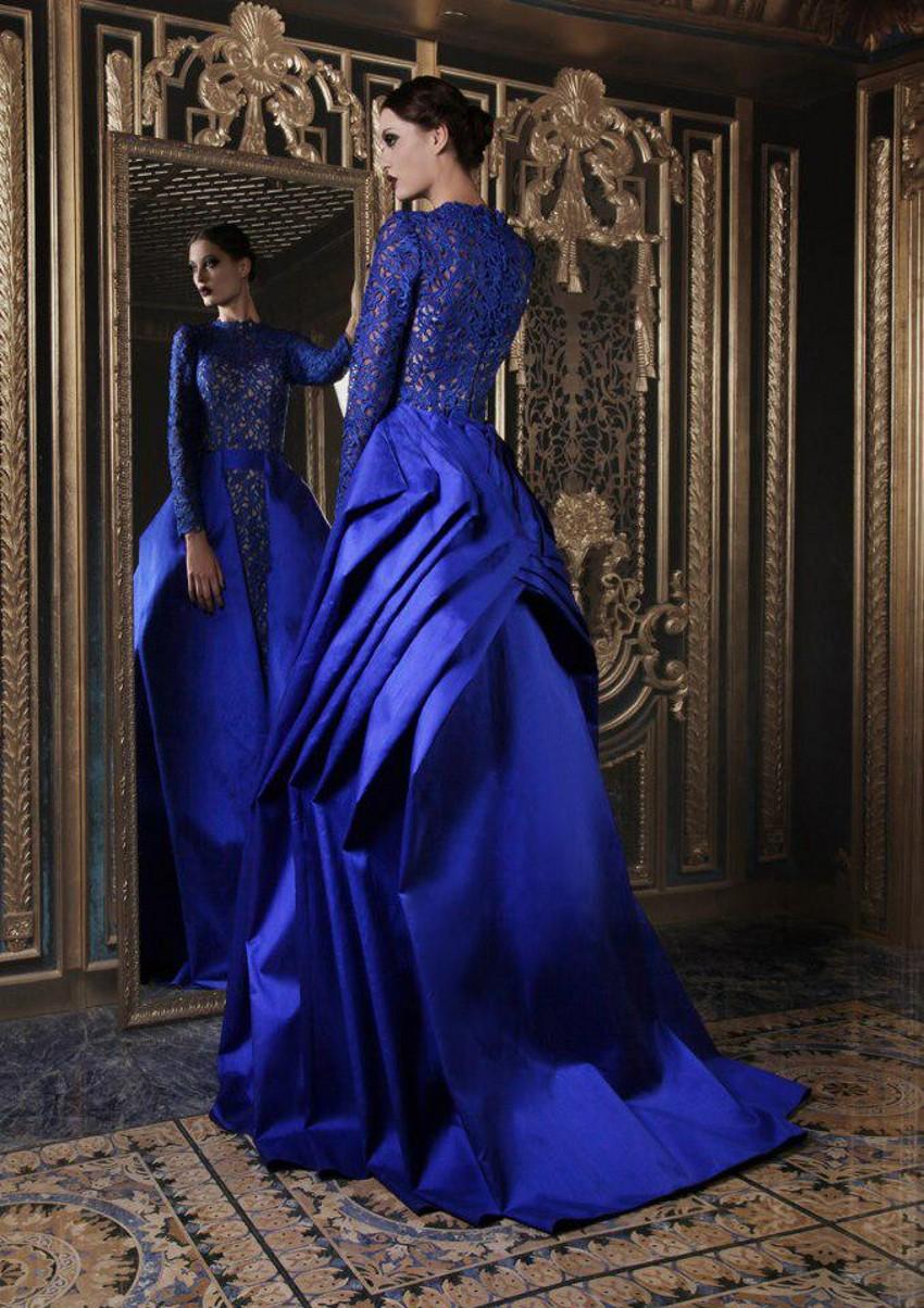 2017 High Neck Lace and Taffeta Evening Dresses Gorgeous Couture Sweep Train A Line with Long Sleeve Prom Dresses Evening Gowns Two Pieces, Dark red
2017 High Neck Lace and Taffeta Evening Dresses Gorgeous Couture Sweep Train A Line with Long Sleeve Prom Dresses Evening Gowns Two Pieces, Dark red