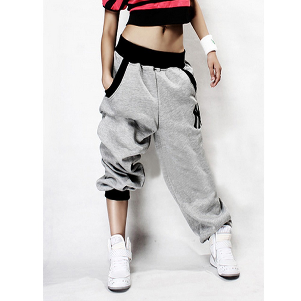 Wholesale-N94 2016 newest Mens Womens Trousers Slacks Casual Harem Baggy Hip Hop Dance Sport Sweat Pants free shipping