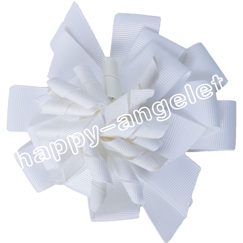 20pcs M2MG Gymboree Baby Hairbows Layered Korker Curlies Ribbon Hair Bows clips Boutique Corker for Children Kids Headwear headbabd PD014