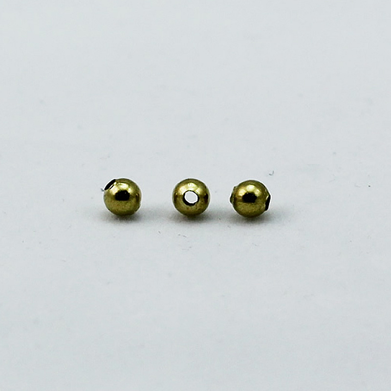 Beadsnice smooth round bead brass spacer beads 4mm handmade jewelry accessories for sale free shipping ID 1730