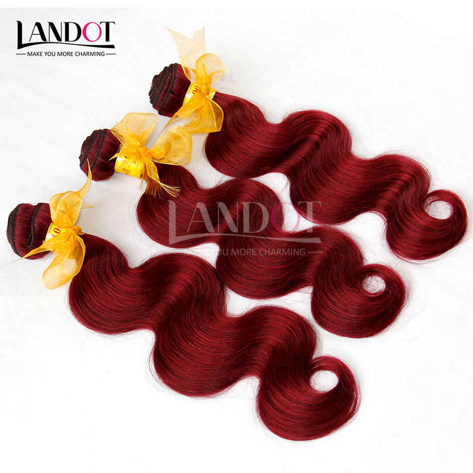 Burgundy Malaysian Body Wave Virgin Human Hair Weave Bundles Malaysian Body Wave Hair 3Pcs Lot Wine Red 99J Human Hair Extensions Soft Full
