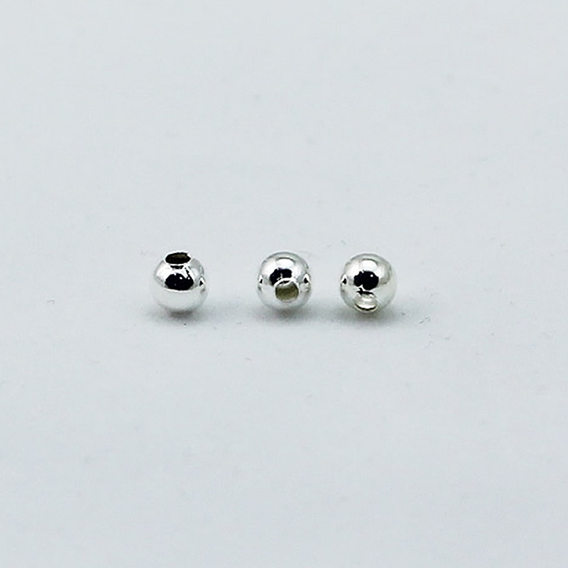 Beadsnice smooth round bead brass spacer beads 4mm handmade jewelry accessories for sale free shipping ID 1730