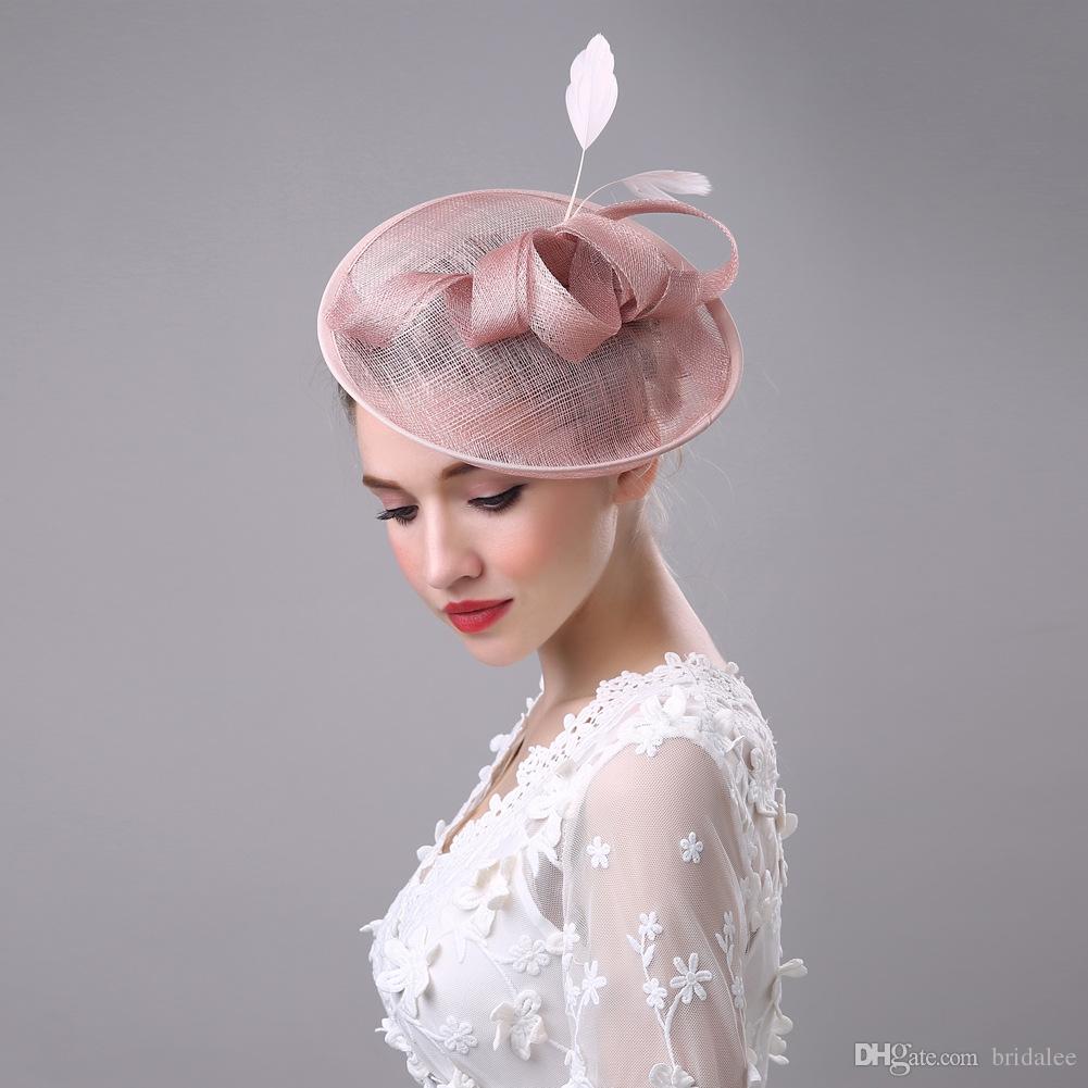2019 Women Bridal Hat Linen with Feather Lady Chic Fascinator Hat Cocktail Wedding Party Church Headpiece Hair Accessories, Beige
2019 Women Bridal Hat Linen with Feather Lady Chic Fascinator Hat Cocktail Wedding Party Church Headpiece Hair Accessories, Beige