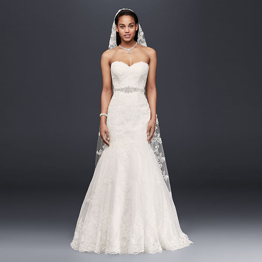 Beautiful Lace Mermaid Wedding Dress V3680 Sweetheart Gowns Beaded Belt Floor Length Appliuqes White/Ivory Bridal Dresses
Beautiful Lace Mermaid Wedding Dress V3680 Sweetheart Gowns Beaded Belt Floor Length Appliuqes White/Ivory Bridal Dresses